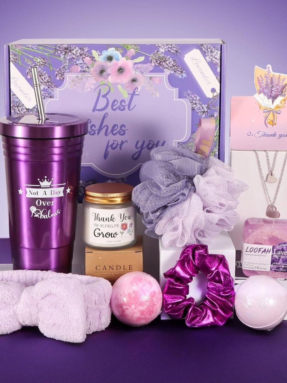 Premium Spa Gift Box for Mom — Purple Edition